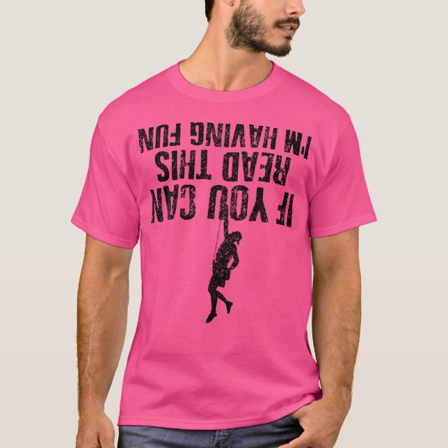 T-shirt Escalade Bouldering Rock Mountain Climber Shirt (Devant)