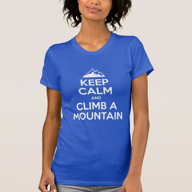 T-shirt Escalade Calme En Montagne (Devant)