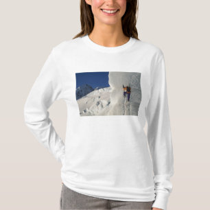 T-shirt Escalade de glace sur le glacier Tasman sous le mo