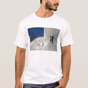 T-shirt Escalade de glace sur le glacier Tasman sous le mo
