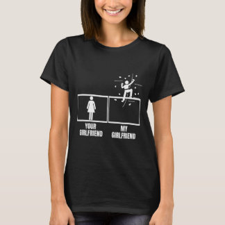 T-shirt Escalade de mur Votre petite amie Ma petite amie D