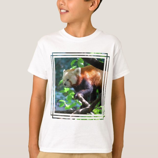 T-shirt Escalade de panda rouge (Devant)