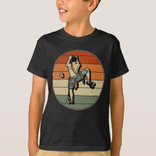 T-shirt Escalade de roche à l'intérieur Retro Mountain C