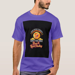 T-shirt Escalade de roche et boisson Beer Therapy Boulderi