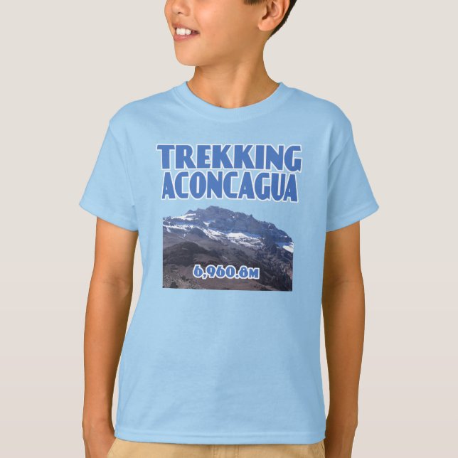 T-shirt Escalade haute altitude de la montagne Aconcagua (Devant)