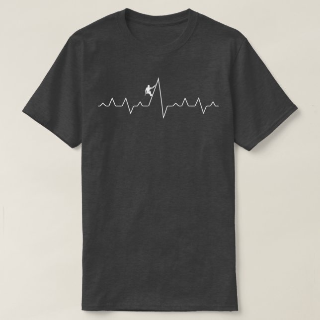 T-shirt Escalade Heartbeat Rock Mountain (Design devant)