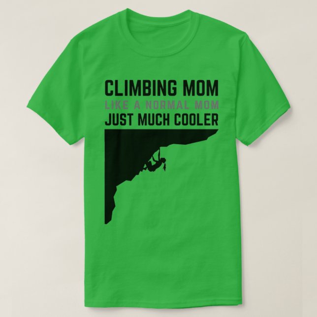 T-shirt Escalade Maman design noir (Design devant)