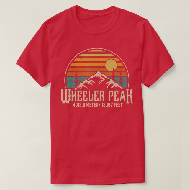 T-shirt Escalade Nouveau-Mexique Randonnée Mountain Wheele (Design devant)
