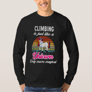 T-shirt Escalade Retro Unicorn Vintage Sunset