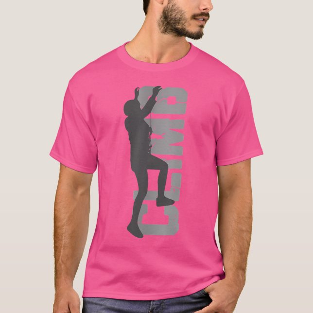 T-shirt Escalade Rocheuse Drôle Enthousiaste Pour Les Homm (Devant)