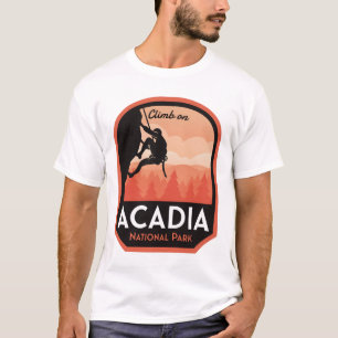 T-shirt Escalade rocheuse du parc national Acadia