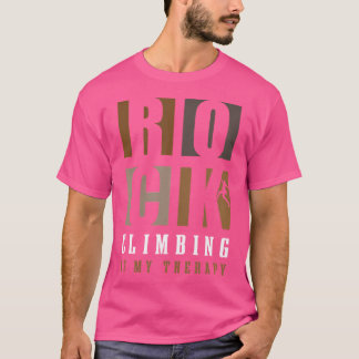 T-shirt Escalade rocheuse en tant que Randonnée des monts 