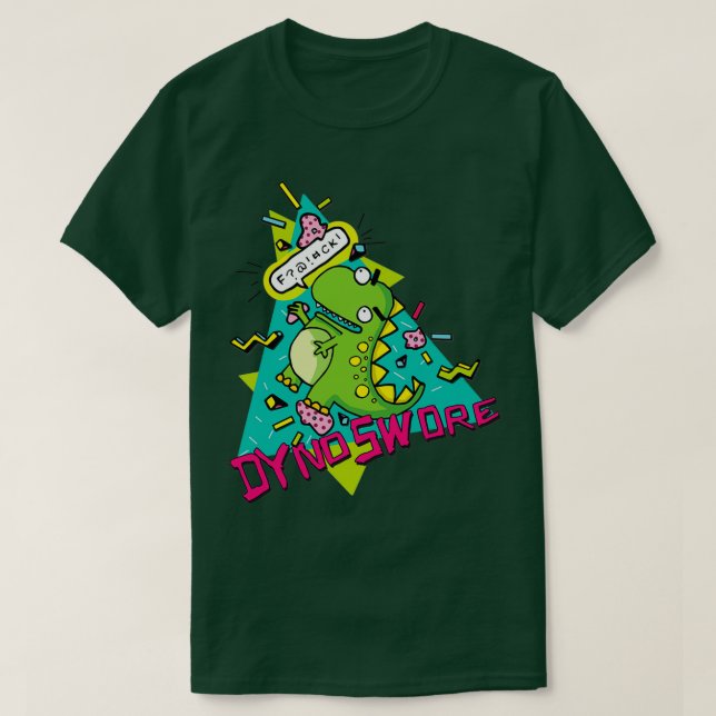 T-shirt Escalade rock Dinosaur Boulder Problème (Design devant)