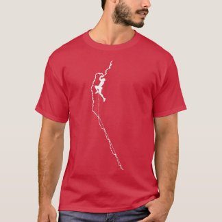 T-shirt Escalade Rock Mountain Climber Bouldering Tee Gif