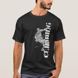 T-shirt Escalade silhouette roche alpinisme 29