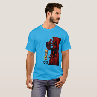 T-shirt Escalador rojo fuera de contexto