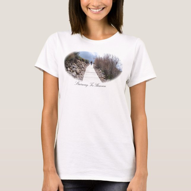 T-shirt Escalier Jusqu'Aux Dames Du Ciel Longues Manches ( (Devant)