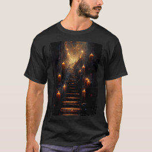 T-shirt Escalier Magique Mystérieux À Oblivion AI Art
