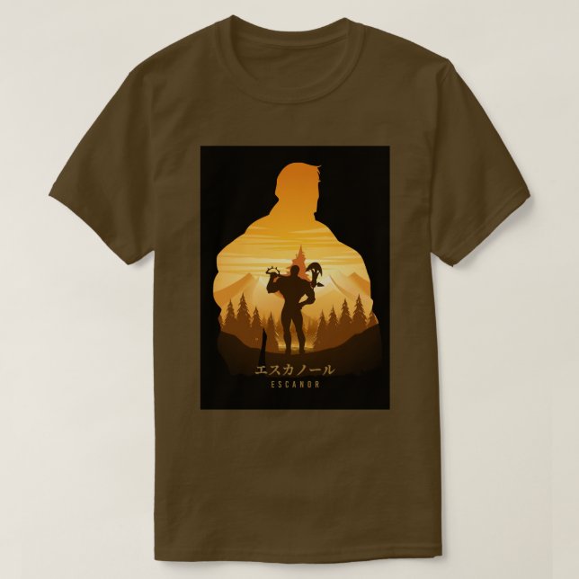 T-shirt Escanor sept péchés mortels 1 (Design devant)