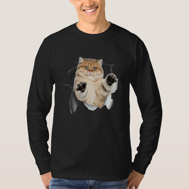 T-shirt Escaping Cat (Devant)
