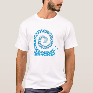 T-shirt Escargot bleu