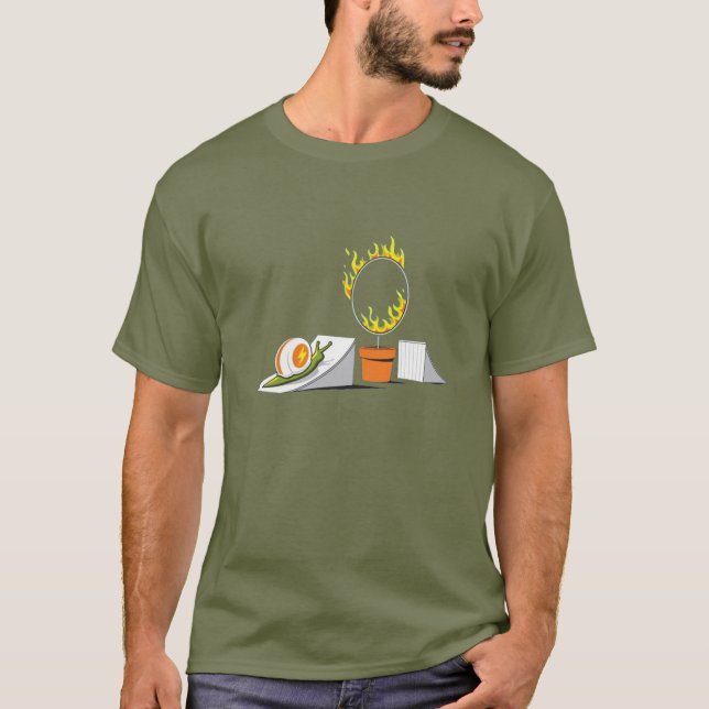 T-shirt Escargot contre le cercle de feu (Devant)