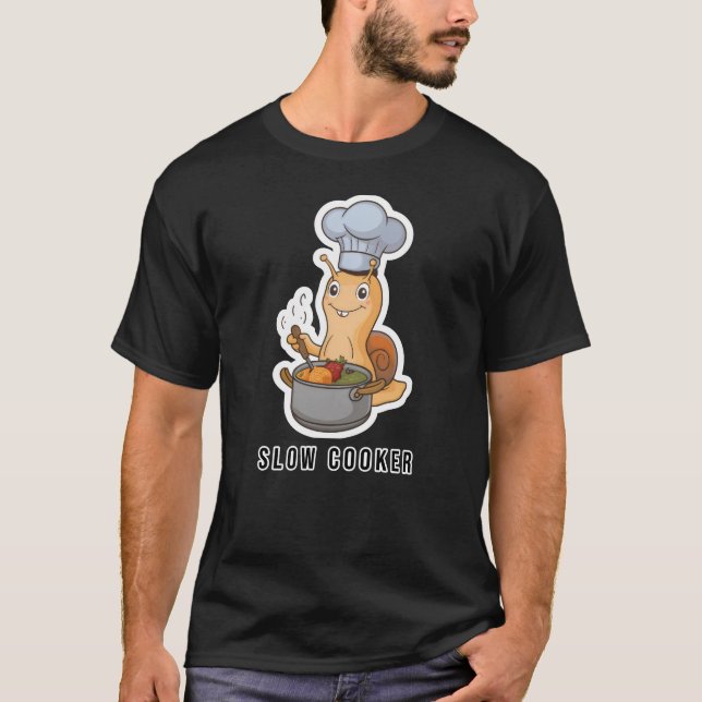 T-shirt Escargot de cuisson lente (Devant)