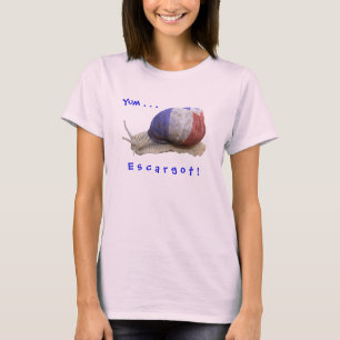 T-shirt escargot français, Yum…, E s c par r g o t !