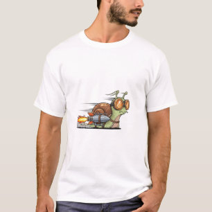 T-shirt Escargot Turbo à Accélérateur de Fusée