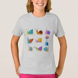 T-shirt Escargots magnifiquement illustrés Vintage Adulte