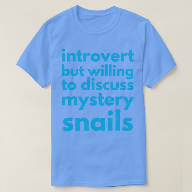 T-shirt Escargots mystérieux (Design devant)
