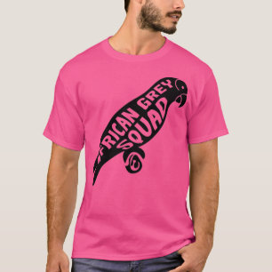 T-shirt Escouade africaine de gris Perroquets animaux exot