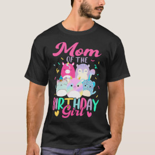 T-shirt Escouade D'Anniversaire Fille Mallow Maman De La N