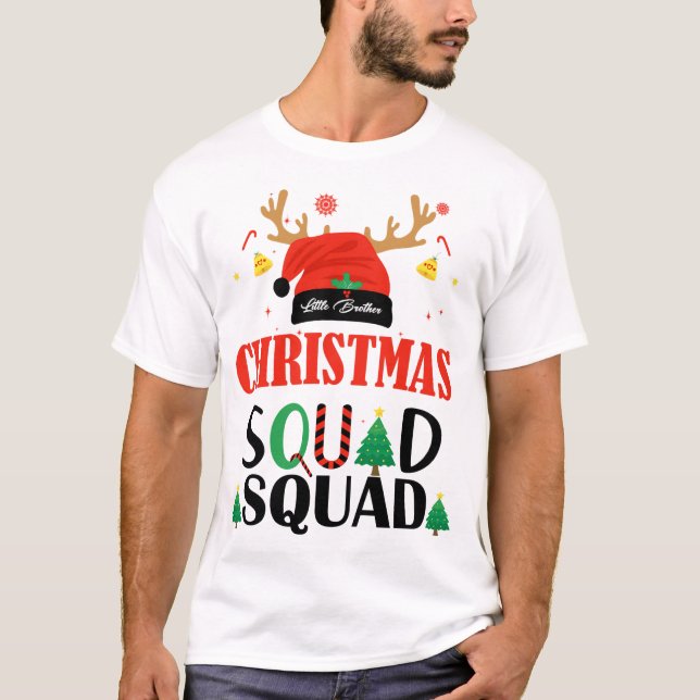 T-shirt Escouade de Noël Petit Frère (Devant)