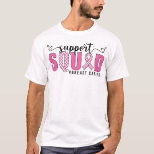 T-shirt Escouade de soutien au cancer du sein Survivante d