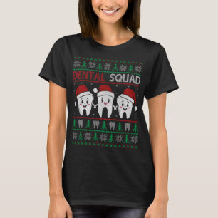T-shirt Escouade dentaire Noël : Dons blanchissants cadeau