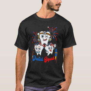 T-shirt Escouade dentaire Trois Tooths Dentiste Hygiène Fi