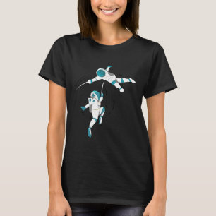 T-shirt escrime-amusante-dans-l'espace-cadeau-pour-un-escr