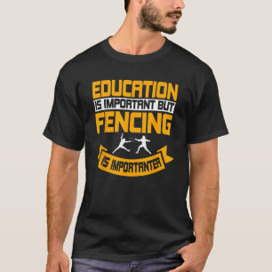 T-shirt Escrime Combat Sport Pile Epee Sabre Sword Fencer