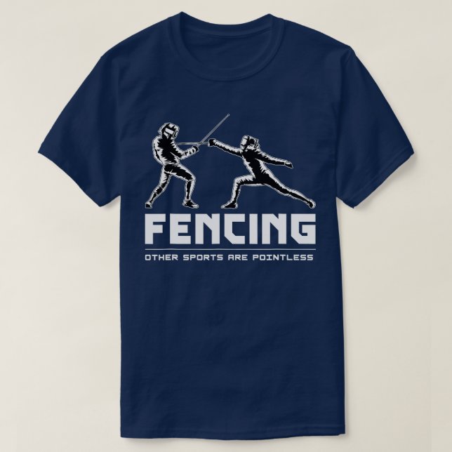 T-shirt Escrime Sage Sage Sword Fencer Combattre l'escrime (Design devant)
