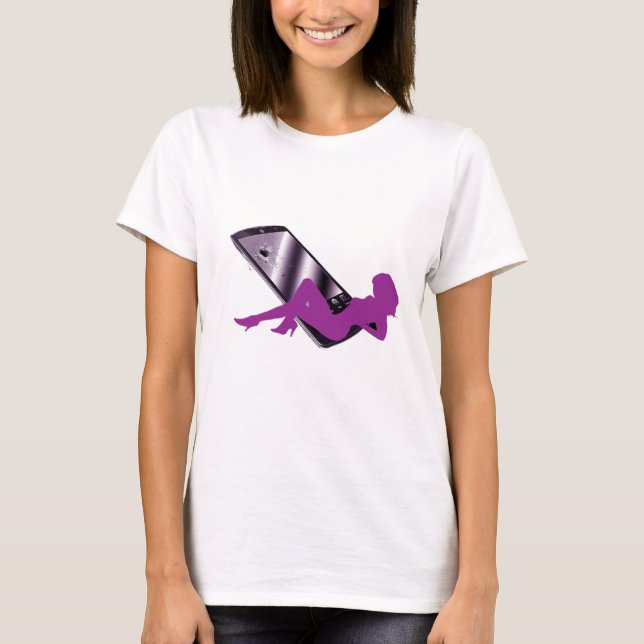 T-shirt escroc de silhouette d'ordre du jour (Devant)