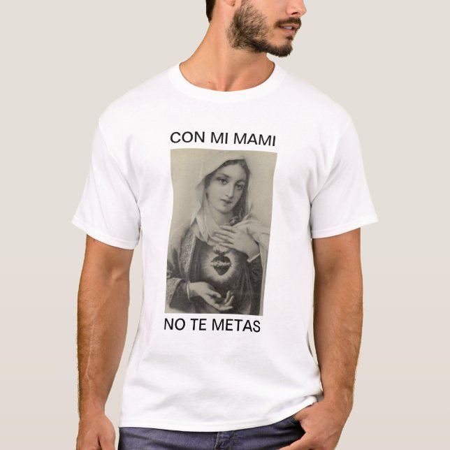 T-SHIRT ESCROQUERIE MI MAMI AUCUNS MÉTA DE TE (Devant)
