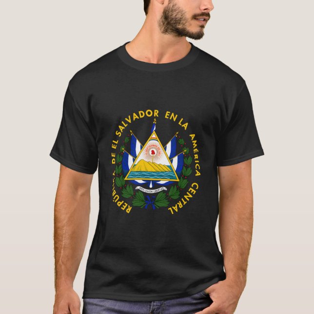 T-shirt Escudo De El Salvador (Devant)