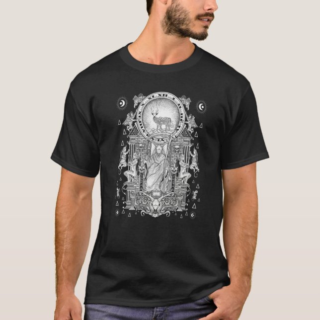 T-shirt Esoteric Death Tarot Card Illustration   (Devant)