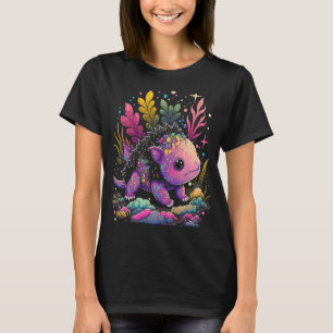 T-shirt Esotérique Axolotl Cristaux pour animaux domestiqu