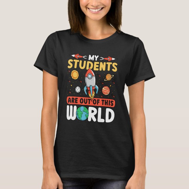 T-shirt Espace Enseignant - Mes Étudiants Sont Hors De Ce  (Devant)