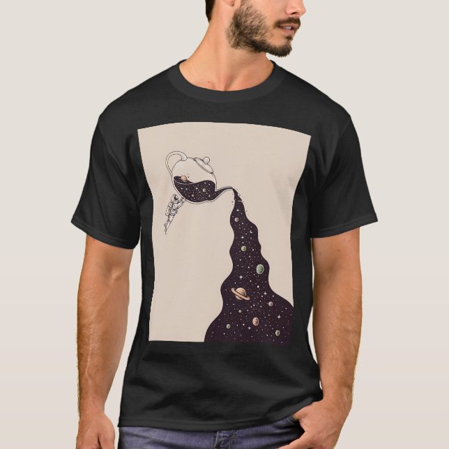 T-shirt Espace et thé à la pause (Devant)
