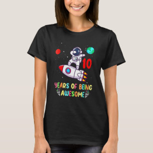 T-shirt Espace extra-atmosphérique 10 ans 10e anniversaire