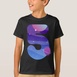 T-shirt Espace extra-atmosphérique 5 ans 5e anniversaire P