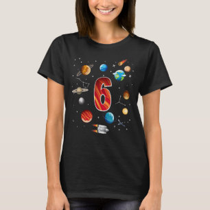 T-shirt Espace extra-atmosphérique 6 ans 6e anniversaire g